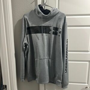 Under Armour Light Gray Hoodie with Black Accents